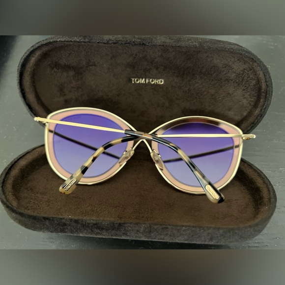 Tom Ford Rosegold Butterfly Sunglasses